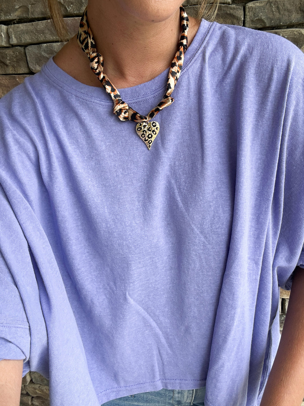 The Leopard Scarf Necklace