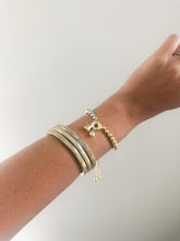 Load image into Gallery viewer, Mixed Metal Bubble Letter Bracelet
