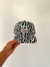 Load image into Gallery viewer, The Zebra Print SnapBack Hat
